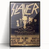Retro Slayer Poster - Vintage Metal Wall Art