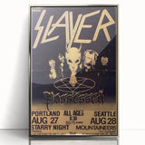 Retro Slayer Poster - Vintage Metal Wall Art