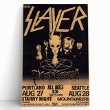 Retro Slayer Poster - Vintage Metal Wall Art