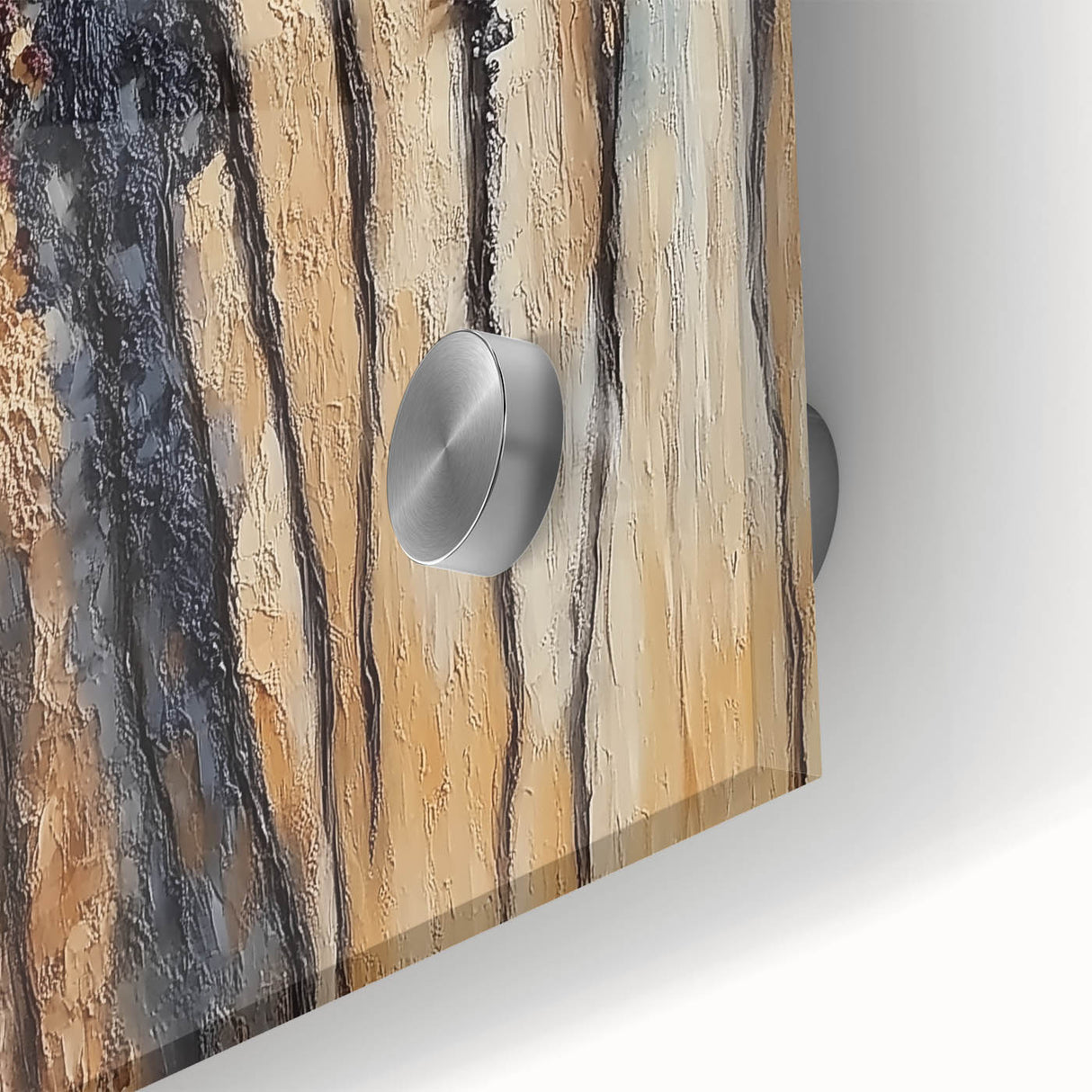 Textured Abstract Forest Wall Art – Modern Canvas & Framed Print