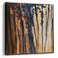 Textured Abstract Forest Wall Art – Modern Canvas & Framed Print