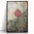 Abstract Modern Art - Textured Red Circle on Earthy Canvas | Contemporary Decor