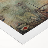 Abstract Modern Art - Textured Red Circle on Earthy Canvas | Contemporary Decor