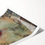 Abstract Modern Art - Textured Red Circle on Earthy Canvas | Contemporary Decor