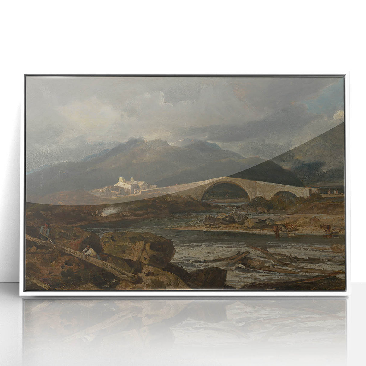 Romanticism Landscape Art: Tummel Bridge, Perthshire Canvas Print
