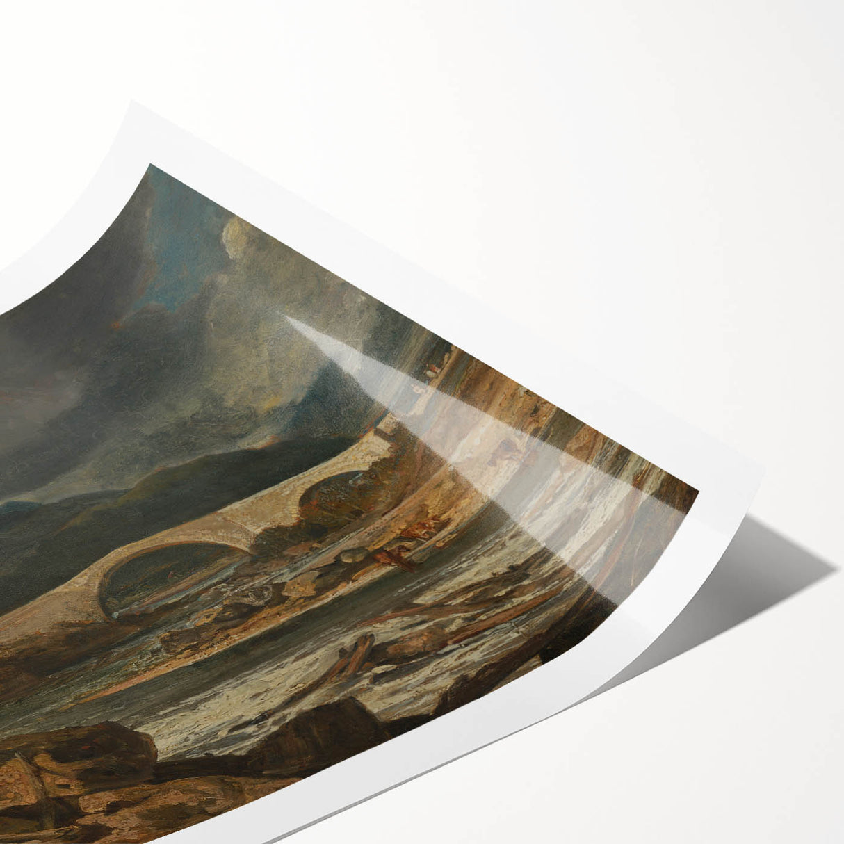 Romanticism Landscape Art: Tummel Bridge, Perthshire Canvas Print