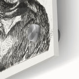 Édouard Manet Portrait Wall Art - Berthe Morisot in Monochrome