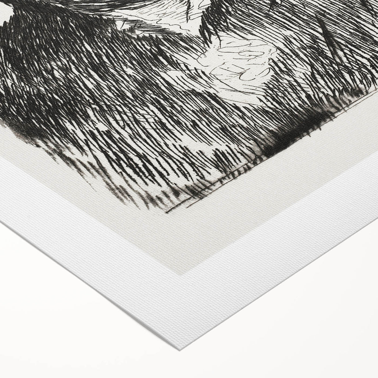 Édouard Manet Portrait Wall Art - Berthe Morisot in Monochrome