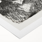 Édouard Manet Portrait Wall Art - Berthe Morisot in Monochrome