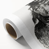 Édouard Manet Portrait Wall Art - Berthe Morisot in Monochrome