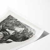 Édouard Manet Portrait Wall Art - Berthe Morisot in Monochrome