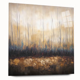 Golden Abstract Living Room Wall Art - Large Canvas & Framed Print