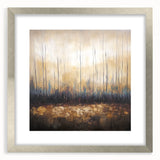 Golden Abstract Living Room Wall Art - Large Canvas & Framed Print