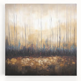 Golden Abstract Living Room Wall Art - Large Canvas & Framed Print