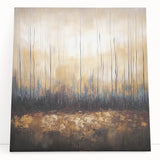 Golden Abstract Living Room Wall Art - Large Canvas & Framed Print