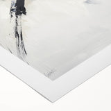 Minimalist abstract art on rolled canvas showcasing soft pastel colors and geometric shapes, ideal for modern home decor, packaged securely in a protective tube.