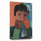 Modern Wall Art - Contemplative Abstract Portrait | Minimalist Art Print