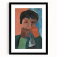 Modern Wall Art - Contemplative Abstract Portrait | Minimalist Art Print