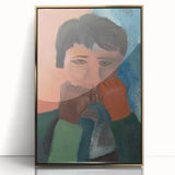 Modern Wall Art - Contemplative Abstract Portrait | Minimalist Art Print