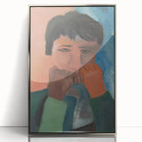 Modern Wall Art - Contemplative Abstract Portrait | Minimalist Art Print