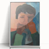 Modern Wall Art - Contemplative Abstract Portrait | Minimalist Art Print