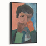 Modern Wall Art - Contemplative Abstract Portrait | Minimalist Art Print