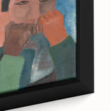 Modern Wall Art - Contemplative Abstract Portrait | Minimalist Art Print