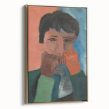 Modern Wall Art - Contemplative Abstract Portrait | Minimalist Art Print