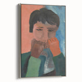 Modern Wall Art - Contemplative Abstract Portrait | Minimalist Art Print