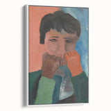 Modern Wall Art - Contemplative Abstract Portrait | Minimalist Art Print