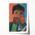 Modern Wall Art - Contemplative Abstract Portrait | Minimalist Art Print