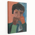 Modern Wall Art - Contemplative Abstract Portrait | Minimalist Art Print