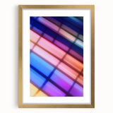Color Shift Geometry – Dynamic Abstract Light Motion Wall Art