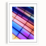 Color Shift Geometry – Dynamic Abstract Light Motion Wall Art