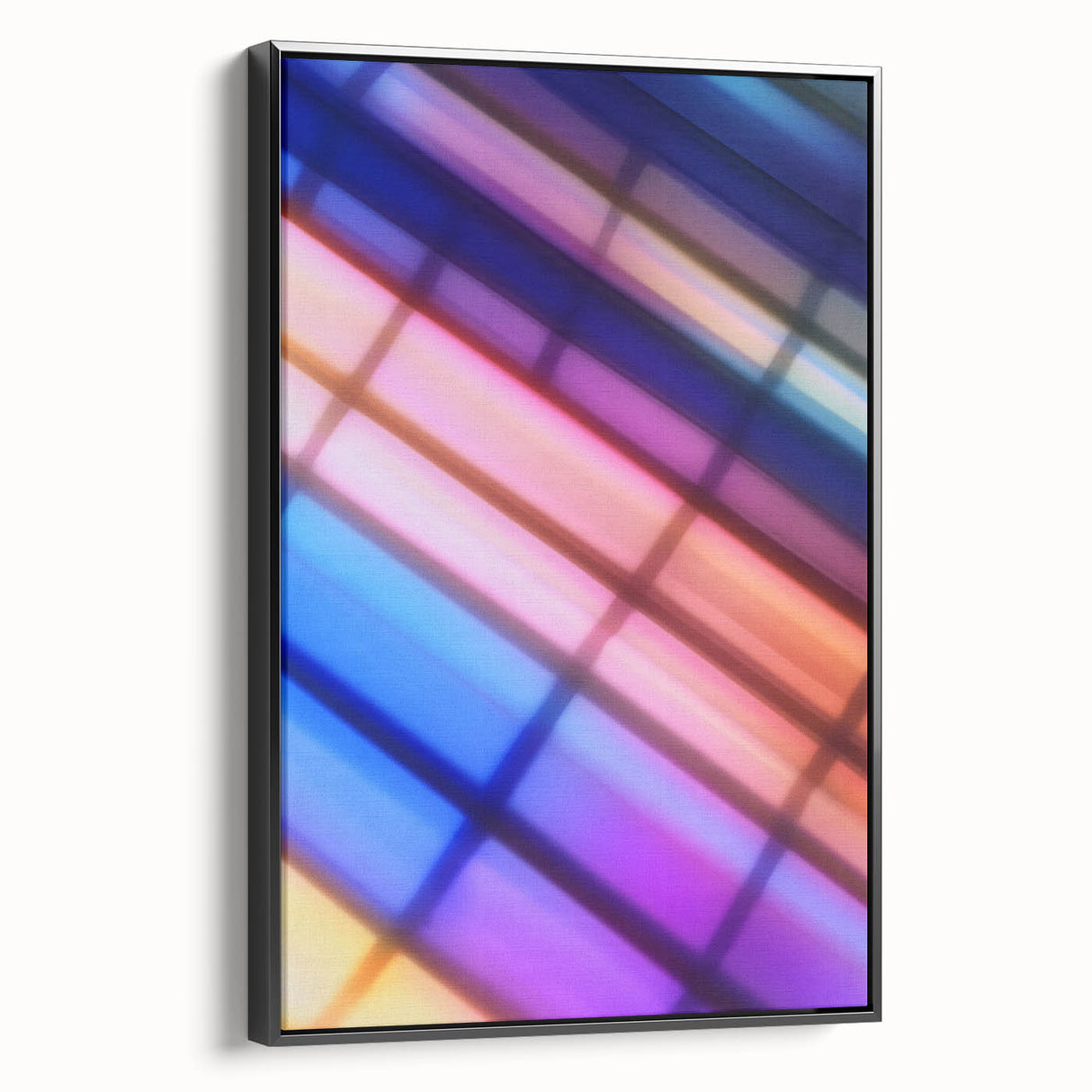 Color Shift Geometry – Dynamic Abstract Light Motion Wall Art