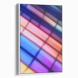 Color Shift Geometry – Dynamic Abstract Light Motion Wall Art