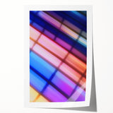 Color Shift Geometry – Dynamic Abstract Light Motion Wall Art