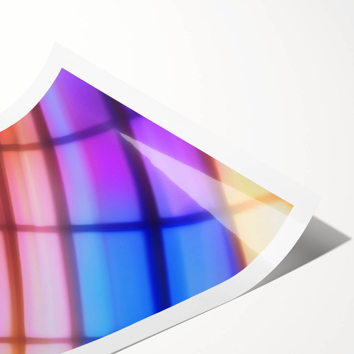 Color Shift Geometry – Dynamic Abstract Light Motion Wall Art