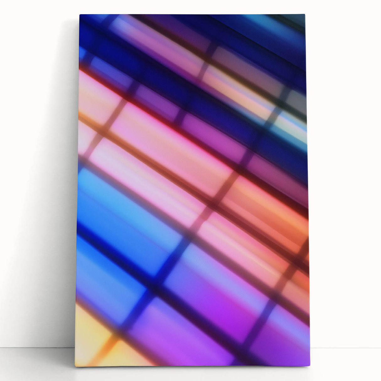 Color Shift Geometry – Dynamic Abstract Light Motion Wall Art