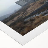 Beautiful rolled canvas depicting a serene landscape with a majestic castle surrounded by lush greenery, showcasing vibrant colors and detailed artwork, ideal for home decor.