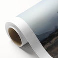 Rolled canvas artwork depicting a scenic landscape with a majestic castle surrounded by lush greenery and a vibrant sky, elegantly packaged in a durable cardboard tube for safe storage and transport. Ideal for home decor enthusiasts and art lovers seeking to enhance their living space with stunning visuals.