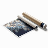 Stunning landscape print of majestic cliffs in vibrant colors, rolled and packaged for easy display. Perfect for enhancing home decor with natural beauty.