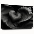 Elegant Black Heart Abstract Bedroom Wall Art – Framed & Canvas