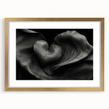 Elegant Black Heart Abstract Bedroom Wall Art – Framed & Canvas