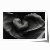 Elegant Black Heart Abstract Bedroom Wall Art – Framed & Canvas