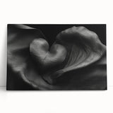 Elegant Black Heart Abstract Bedroom Wall Art – Framed & Canvas