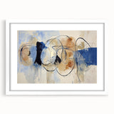 Abstract splatter art frame in white matting, showcasing vibrant paint drips and splashes, ideal for modern home decor and artistic displays. Perfect for enhancing living spaces with contemporary flair.