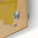 Soft Art Deco Wall Art - Portrait of Sleeping Infant in Golden Blanket