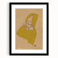 Soft Art Deco Wall Art - Portrait of Sleeping Infant in Golden Blanket