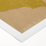 Soft Art Deco Wall Art - Portrait of Sleeping Infant in Golden Blanket